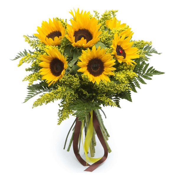 Classic rustic sunflower bouquet